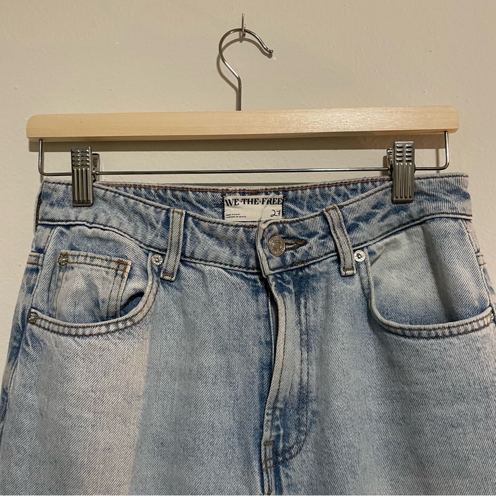 We the Free Free People Light Blue Pacifica Straight Leg Jeans, Size 27 - Picture 4 of 5